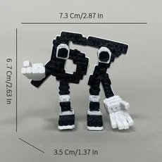 3D 프린팅 상하이 잉 피규어 조브 사후르 브레인롯 고딕 스푸키 테이블 장식 사무실용 청소년 수집가 선물, 03 A3