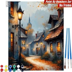 컬러풀 트리 디지털 유화 나무잎 산맥 거실 벽장식 선물, 1. S1118392