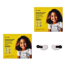 더마파이 아동용 프로텍티브 앤 클린 썬쉴드 패치 멀티라운드 UPF 50+, 0.36g, 5개