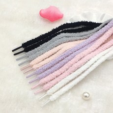 뽀글이 털 신발끈 폼폼이 운동화 끈 뽀송 앙고라 슈레이스 장식