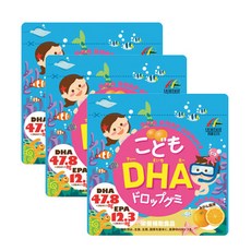 맛있는 어린이 DHA 드롭 구미젤리 90개, 3개