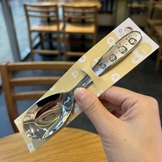 QDAD 316不鏽鋼兒童匙勺子加長版16cm長柄中大童國小國中生, 搞怪兔子長勺,全新, 1個, 單品