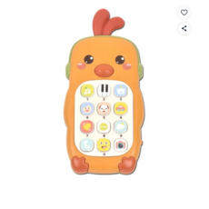 아기 멜로디 휴대폰 버튼식, YELLOW, 3개