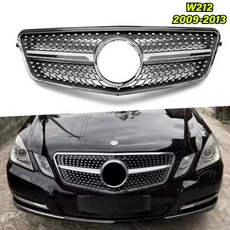 메르세데스 벤츠 E 클래스 W212 E200 E250 E300 E350 E400 2009 2010 2011 2012 2013 프론트 레이싱 그릴 에어 인테이크, 2)Diamond Style