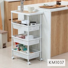 KEYWAY 聯府 可推式四層架, 白色, 4