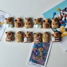 카피바라 친구들 인테리어 미니 자석 마그넷, 6pcs X 2개(12pcs)