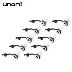 10Pcs 전원 잭 소켓 암 커넥터 5 5x2 1mm 3 5x1 m 005 022 099 플러그 소켓 너트 패널 마운트 어댑터