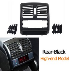 패널 몰딩 송풍구 커버 에어컨 그릴 호환 LHD RHD W204 벤츠 C 클래스 C180 C200 C220 C230 260 300 350 2007-2011 AC 아웃렛, Rear High-end