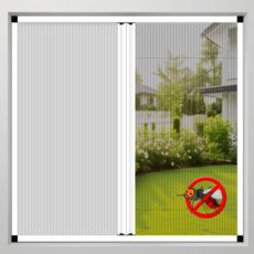 모드홈 무타공 자바라 블라인드 방충망 도어 창문 슬라이딩 중문 가림막 암막 커튼 이중사용, 0.1개