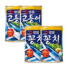 샘표 고등어 400g x 2p + 꽁치 400g x 2p, 1세트