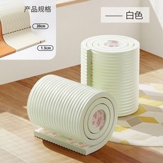 新品 防撞牆角加厚包邊嬰兒寶寶橫樑海綿窗臺磕碰兒童無毒軟包保護加寬 副廠商品, 純白 升級款 寬20cm*1.3cm厚,2米-無痕免貼 環保無甲醛