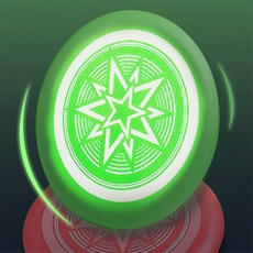 가벼운 말랑 야광 원반 야광원반던지기 어린이장난감 학교체육용 야광원반 소프트, 그린