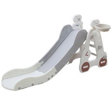 哩哩摳摳兒童溜滑梯，滑道加長室內溜滑梯，寶寶溜滑梯附籃球框，溜滑梯玩具, 汽車溜滑梯灰色(滑道加長), 1個