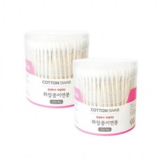 이지앤 화장종이면봉 200P(원통)-2개 원통면봉 멸균면봉 종이면봉 메이크업 고급면봉, 1개
