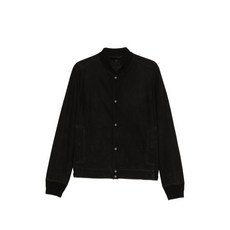 살바토레산토로 스웨이드 봄버 재킷