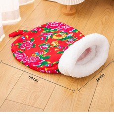 꿀단지 고양이 캣하우스 제품 안식처 침대 펫가구 애완용품 반려동물, 3.대형 꽃형 침낭둥지 L-16마리