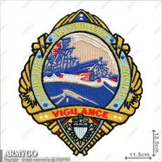 ARMYGO 太平洋艦隊驅逐艦支隊部隊繡章, 1個, 不車魔鬼氈