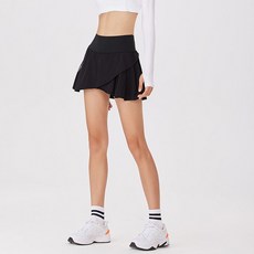 運動短裙女防走光裙褲休閒半身裙高級網球裙休閒速乾透氣瑜伽跑步