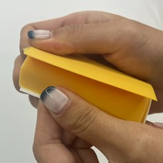 점착 메모지 투명 메모패드 옐로우 75x75