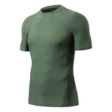 거대한 스포츠 남성용 스플라이스 UV 자외선 차단 UPF 50+ 스킨 래쉬 가드 반팔