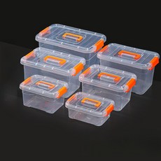 대형 수납 투명 플라스틱 리빙박스 박스 소품 옷 정리함, 소 20x15x11cm, 소 20x15x11cm, 1개