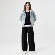 매장정품 HANGTEN 행텐 TEENS 틴즈 여아 트윌 스판 턱 트랜스폼 와이드팬츠_100(14540-150-803-41) 14540-150-803-41 779673