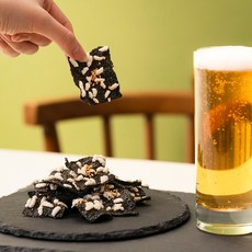 김부자푸드 찹쌀 꽃 김부각 30g 소포장 휴대용 아이 명절 전통 간식 어른 술 안주 정성 가득 실속 추석 선물, 1개