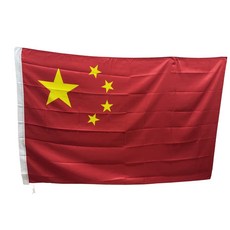 중국 국기 CHINA flag 128x192cm 폴리에스터 90g 금속 고리 이중 스티치 마감, 1개, RED+YELLOW