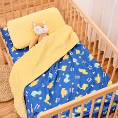 培婗PeNi 精梳棉荳荳毯【高檔極緻】安撫毯 小毯子 小被子 荳荳被 嬰兒被 兒童被【愛心豆絨 三種尺寸】安心豆, 恐龍好眠,【Ｓ】80x120cm