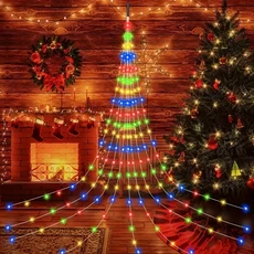 야외 조명 태양광 놀이 요정 60 LED 정원 장식 8 가지 깜박이는 모드 잔디 통로 파티오 파티 크리스마스 웨딩, RGB, 01 빠른, 01 RGB