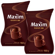맥심 아라비카 100 150gx2봉 총300g, 2개, 150g