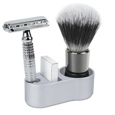 Linkidea 알루미늄 남성용 면도 면도기 스탠드 홀더 지름 14mm(0.5인치) 브러시 및 블레이드 오거나이저 Merkur MK-34C MK-23C 바이킹 블레이드, Linkidea 알루미늄 남성용 면도 면도기 스탠드 홀, 1개