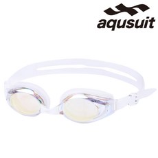 국내생산 아퀴스트 김서림방지 안티포그 미러코팅 물안경 어린이 청소년 성인 수경 TG-2500MR, 골드크리아, 1개