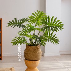 대형 인조 식물 나무 조화 실내 플랜테리어 조경용, 1세트, 0.9m 춘우 바구니