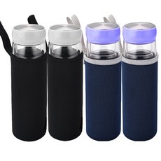 바시니아 보틀 물병 텀블러 파우치 4개세트 550ml 보온 보냉, 1개, 09_블랙2 네이비2