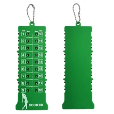 열쇠 고리가 있는 골프 점수 샷 카운터 골프 훈련 보조 장치 골프 점수 표시기, 01 녹색