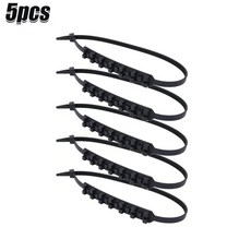 미끄럼 방지 스노우 체인 오토바이 자전거 바퀴 타이어 케이블 타이 도로, 1. 5pcs Black, 5개