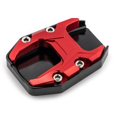 CUBLAND PCX 사이드 스탠드클립 보조발판 오토바이 말발굽 21~26년식, 빨강, 1개 빨강, 1개