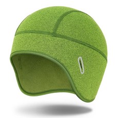 멜라사 겨울 헬멧 라이너 해골 모자 안경 구멍이 있는 플리스 안감 따뜻한 사이클링 남성용 보온 비니, Emerald G en, One Size