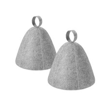 사우나 캡 스팀 모자 일본 스파햇, 2개, 그레이