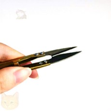 스프링 쪽가위 금색 1개입 실가위