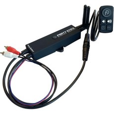 파티 스틱 | 무선 음악 공유 어댑터 원클릭 버튼 페어링 USB 전원 미니 잭 오디오 출력 (휴대용), Installed