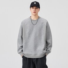 투니스 남성 심플 단색 긴소매 맨투맨 티셔츠