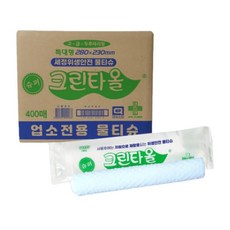 유한그린텍 슈퍼 크린타올 물티슈 400매, 1매, 1개
