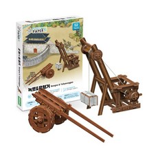 퍼즐피플 3D우드락 건축 전통 랜드마크 입체퍼즐 모형 시리즈, 3D우드락 녹로와 유형거, 1피스, 1개