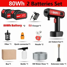 500W 전기 무선 자동차 세탁기 물총 21V 60Bar 리튬 배터리 휴대용 고압 거품 발생기, 01 China Mainland, 03 Type A-2 Battery
