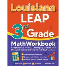 (英文圖書)Louisiana LEAP 3rd Grade Math Workbook: Comprehensive Practice Challenging Exer... 平裝版, Effortless Math Education, 英文