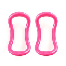 걸스코코 요가링 종아리 스트레칭 마사지 2P, 분홍분홍
