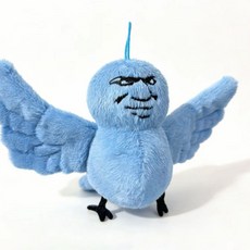 안 쳐다보는 표정 인형 유머 짤 캐릭터 봉제 인형 웃긴 선물, 새들은 너를 신경 쓰지 않는다[무음 버전]