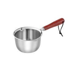 台灣現貨/隔日 不銹鋼熱油小鍋 帶刻度油鍋 熱油神器 多功能鍋 雪平鍋, 1個, 300ml, 300ml銀色, 21cm